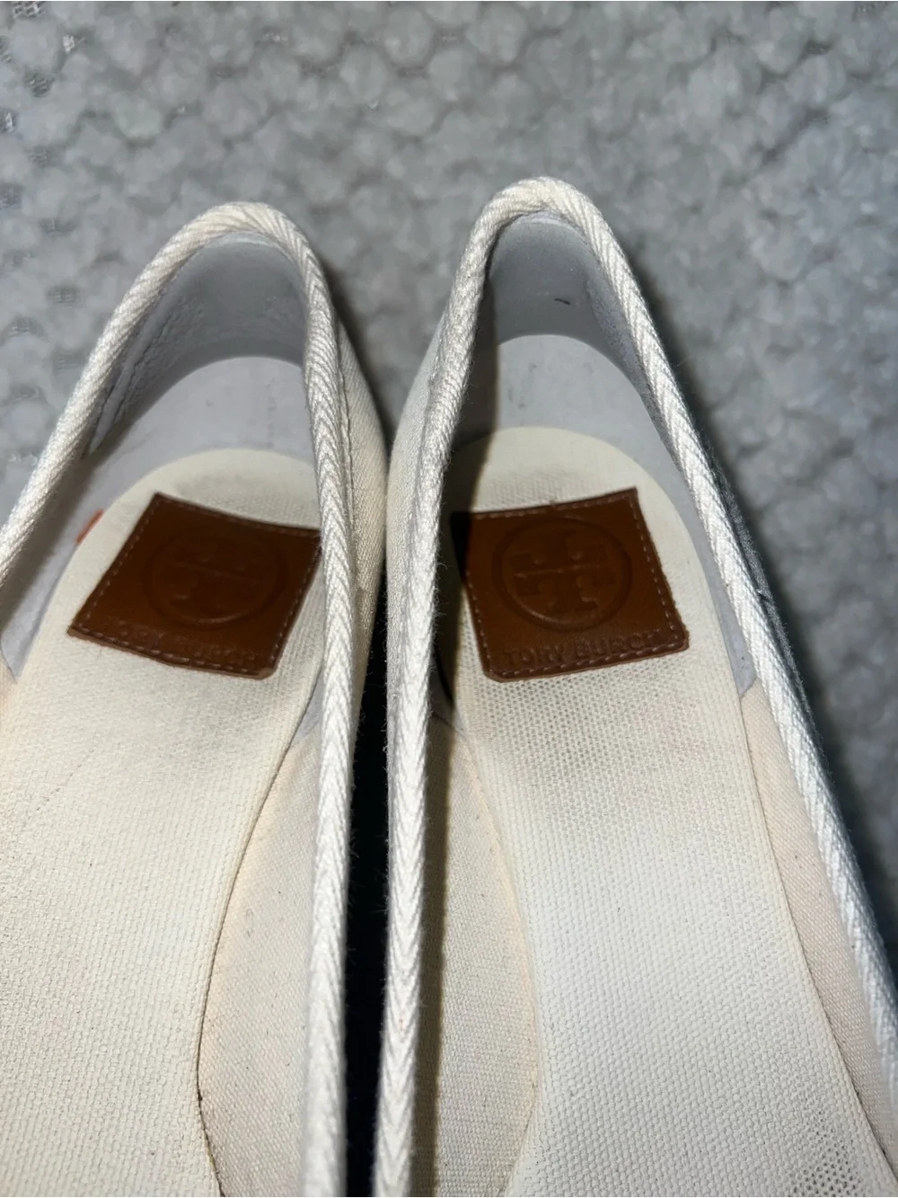 Tore Burch Wedge Espadrille Pumps in Cream